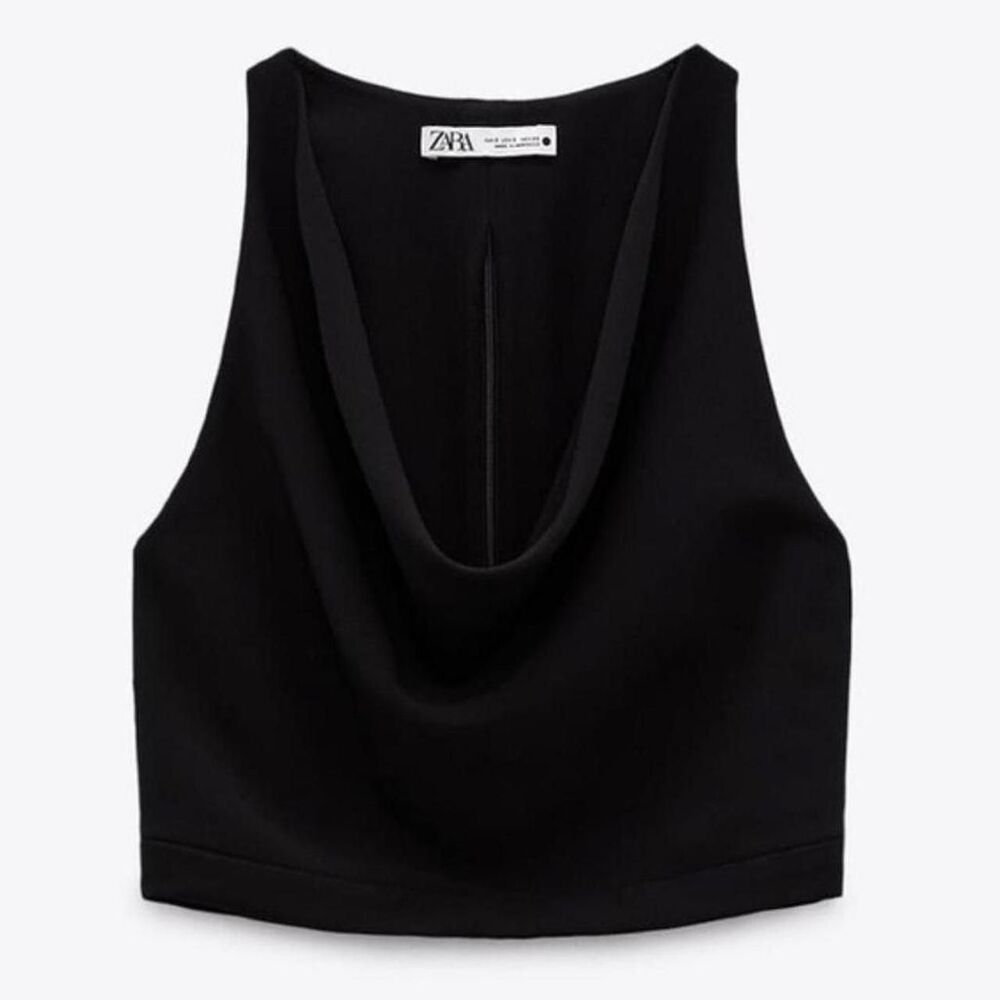Zara Women's Black Crop-top